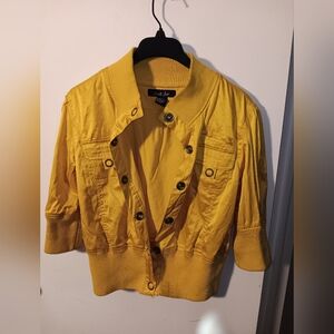 Stylish Yellow Bomber Jacket for Women